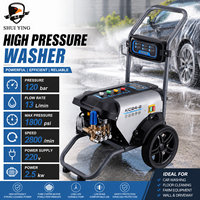 Machine de lavage de voitures commerciale 2,5 kW 120 bars, nettoyeur haute pression électrique, pompe de lavage de voitures haute puissance