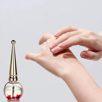 Huile pour cuticules CHAORY, fleurs séchées naturelles, nourrit et répare les ongles abîmés, soin des ongles, traitement de l'huile pour cuticules, peau et ongles