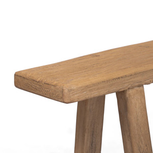 Banco Moderno y Duradero de Madera Maciza Rústica para Interiores, Mueble de Asiento para Comedor, Sala de Estar, Entrada, Venta al por Mayor para Hoteles - Product Image 5