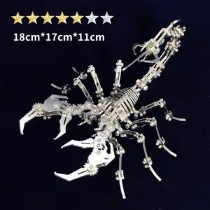 Mechanical Scorpion DIY Model Display Metal Craft Decorative Toy Handmade Assembly Scorpion Model Gift Adult 3D Model Puzzle