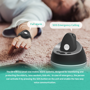 Système de réponse aux urgences avec bouton SOS EV-07B, mini traceur GPS 4G, communication bidirectionnelle, télésoin, avec clip ceinture pour les personnes âgées - Product Image 1