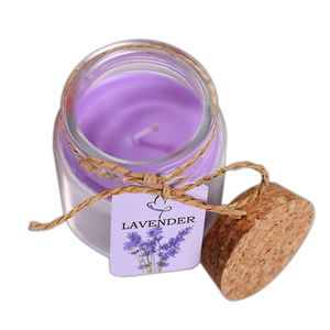 Bán buôn tùy chỉnh bất thường rõ ràng Lọ nến thủy tinh với nút chai có nắp đậy - Product Image 3