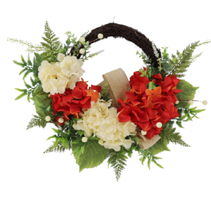 Giá Rẻ Bán Handmade Cây Nhân Tạo Và Hoa Lụa <span class=keywords><strong>Hydrangea</strong></span> Magnolia Vòng Hoa Cho Cửa Trước Trang Trí Đám Cưới - Product Image 1