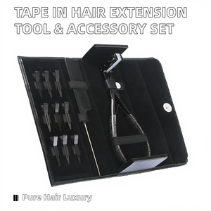 Nuevo Juego de Accesorios para Extensiones de Cabello con Cinta Adhesiva de Acero Inoxidable: Alicates, Peine de Seccionamiento y Clips de Agarre Fuerte Antideslizantes - Product Image 2