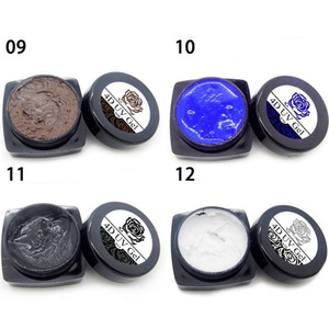 5g/pot nouveau 4D UV <span class=keywords><strong>Gel</strong></span> acrylique Nail Art modélisation manucure <span class=keywords><strong>d</strong></span>écor 12 Coloful Sculpture sculpté colle paillettes ongles Design peinture <span class=keywords><strong>Gel</strong></span> - Product Image 5