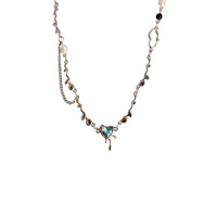 Collier Y2K Cœur d'Amour Luxe Léger, Bijoux Fins, Colliers Tendance pour Femmes