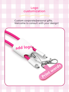 <span class=keywords><strong>สาย</strong></span><span class=keywords><strong>ชาร์จ</strong></span>เร็ว 60W 3A พร้อมสายคล้องโทรศัพท์มือถือแบบมีแผ่นแปะ สำหรับอุปกรณ์ที่มีหัวต่อ <span class=keywords><strong>Type</strong></span> <span class=keywords><strong>C</strong></span> - Product Image 4