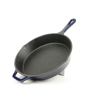 Sartén antiadherente <span class=keywords><strong>para</strong></span> <span class=keywords><strong>la</strong></span> cocina, sartén redonda de hierro fundido de 10 pulgadas con mango, 24cm - Product Image 1