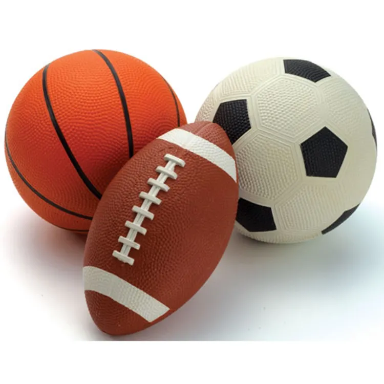 Beliebte Stofftier Stress Ball Kinderspiel zeug Fußball Rugby ball Basketball Fußball 3 in1 Sets
