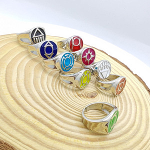 <span class=keywords><strong>Anillo</strong></span> de <span class=keywords><strong>Linterna</strong></span> <span class=keywords><strong>Verde</strong></span> de Marvel Avengers, Moderno, Chapado en Oro de 18K, de Latón, para Cosplay, Fiesta de Compromiso, <span class=keywords><strong>Anillo</strong></span> Abierto - Product Image 5
