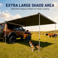 Auvent de voiture rétractable en ABS imperméable, directement de l'usine, adapté aux camping-cars et aux véhicules tout-terrain, universel pour le camping hors route