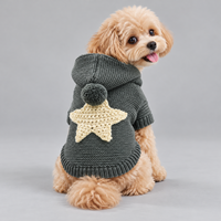 Pull à capuche pour chien FNJIA Star Jacquard, tricot nordique, manteau pour animaux de compagnie, tenue douce et chaude pour Teddy, Poodle, petits chiens, personnalisation disponible