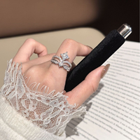 Bague solitaire Princesse en argent sterling 925 avec moissanite carrée de 1 carat
