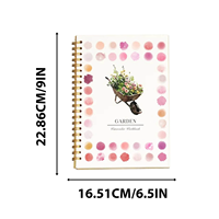 Cahier de peinture à l'aquarelle pour débutants - Édition cadeau reliée en carton avec exercices d'aquarelle, pratique de la peinture et de l'esquisse