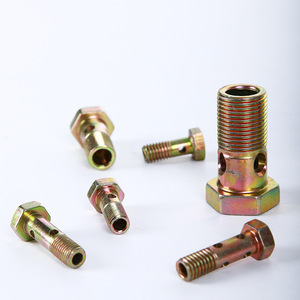 Vis hexagonale creuse en acier au carbone Q235 plaqué, vis de purge hydraulique pour charnière de tuyau de retour d'huile - Product Image 3