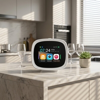 Nouvelle Horloge IA 2026 avec Écran Tactile - Haut-parleur WiFi BT, Assistant d'Étude pour Étudiants, Système d'Exploitation Android, Chargement Type-C, Analyse de Santé IA