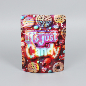 Sacchetti Mylar Personalizzati a Forma di Biscotto o Caramella, Resistenti ai Bambini, 3.5G 7G 14G 28G, con Logo Personalizzato - Product Image 2
