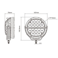 Feux de conduite LED étanches et anti-poussière de 7 pouces 12V 80W Emark pour 4x4 et camions tout-terrain