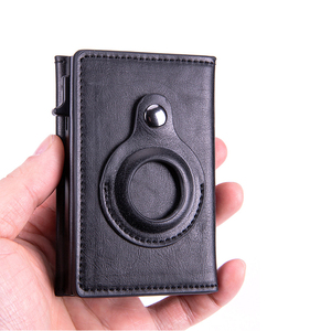 Trendy Compact <b>RFID</b> <b>Blocking</b> Smart Locator Tag Holder Magnetic Closure Tri-fold Cards Pop Up Case <b>Wallet</b> Mens Trifold <b>Wallet</b> - Product Image 1