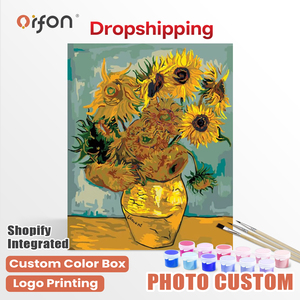 Kit <span class=keywords><strong>de</strong></span> Pintura por Números <span class=keywords><strong>de</strong></span> Arte Clásico <span class=keywords><strong>de</strong></span> Orfon Dropshipping - Arte <span class=keywords><strong>de</strong></span> <span class=keywords><strong>Girasoles</strong></span> <span class=keywords><strong>de</strong></span> <span class=keywords><strong>Van</strong></span> <span class=keywords><strong>Gogh</strong></span> para Decoración del Hogar, Manualidades DIY - Product Image 1