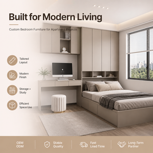Letto Moderno Multifunzionale con Grandi Cassetti, Letto a Piattaforma Personalizzato <span class=keywords><strong>Salvaspazio</strong></span>, Soluzione OEM ODM per Arredamento Camera da Letto - Product Image 4