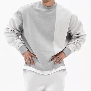 <span class=keywords><strong>Felpa</strong></span> a girocollo JL-11112 personalizzata da uomo <span class=keywords><strong>Oversize</strong></span> con combinazione di colore bianco a tracolla <span class=keywords><strong>marrone</strong></span> felpe a girocollo - Product Image 3