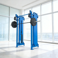 Nouvelle version de rack à squats mural en acier inoxydable avec pile de poids de 70 kg, cage de musculation pliable pour la salle de sport, la remise en forme et la musculation