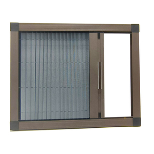 Modern tasarım sabit ayrılabilir pileli Plisse örgü sürgülü ekran alüminyum cibinlik kapı paslanmaz çelik Polyester pencereler - Product Image 6