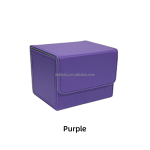 Boîte de jeu en cuir personnalisée pour cartes à collectionner TCG <span class=keywords><strong>MTG</strong></span> Yu-Gi-Oh, boîte de rangement carrée flexible en PU - Product Image 2