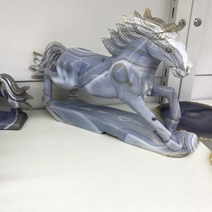 Gran oferta, Ágata Natural, Geoda, caballo, Ágata tallada a mano, racimo, drusa, tallado para decoración del hogar - Product Image 3