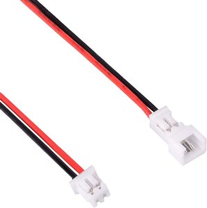 JST 1.25mm2ピンオスメスコネクタプラグ、赤黒ワイヤーケーブル80mm - Product Image 4