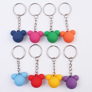 Lindo regalo promocional Key Bag Charms dibujos animados PVC <span class=keywords><strong>Mouse</strong></span> Ear <span class=keywords><strong>Mickey</strong></span> Head <span class=keywords><strong>llavero</strong></span> para Key Bag - Product Image 2