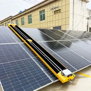 High Efficiency Solar Panel Cleaning Tools Commercial Use Electric Solar Cleaning Machine Automatic Clean Robot