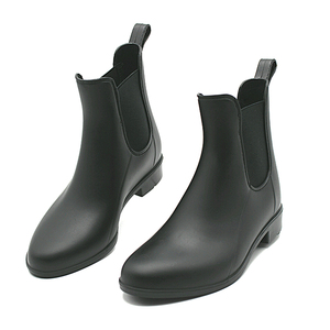 YL106 Stivali da Pioggia in PVC per <span class=keywords><strong>Donna</strong></span>, Impermeabili e Antiscivolo, Neri, alla Moda, per Uso Esterno - Product Image 5