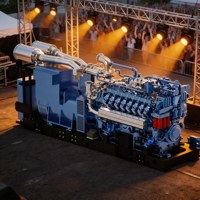 ALEO XE-516M 16-Zylinder 77,17L 1800kVA Erdgas-Generatorgruppe Wasserkühlung Automatischer Start 84% Effizienz Stromerzeugung