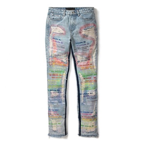 Tùy Chỉnh Thời Trang Phố Denim Jeans Quần Cho Nam Giới Thiết Kế Thời Trang Jeans Quần - Product Image 1