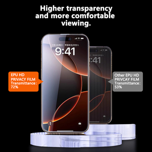 <span class=keywords><strong>Protection</strong></span> de la vie privée, film de <span class=keywords><strong>protection</strong></span> d'écran en hydrogel EPU, couverture complète 3D, anti-espionnage, auto-réparateur, film de confidentialité TPU pour smartphones - Product Image 4