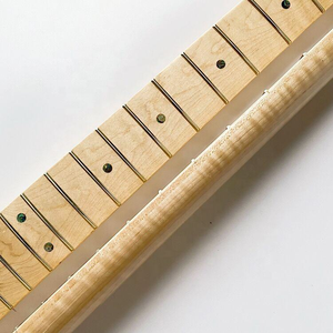 Venta al por mayor de mástiles de guitarra ST TL de 22 trastes de arce flameado para reemplazo de mástil de guitarra - Product Image 5