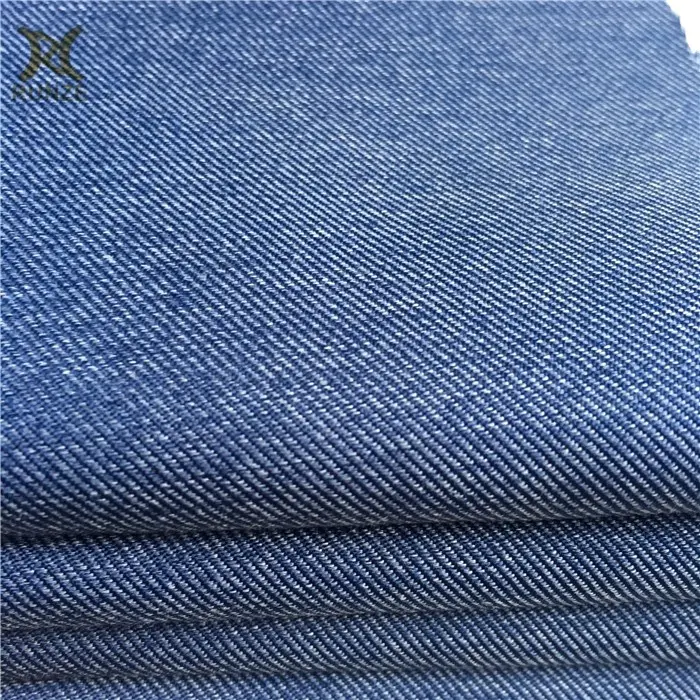160D синяя имитация джинсовой ткани саржа катионная габардиновая ткань