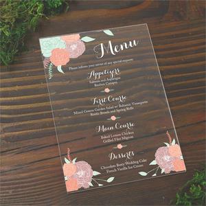 Hot bán mới lạ Acrylic lời mời Mariage tùy chỉnh in lãng mạn handmade đám cưới rõ ràng Acrylic thẻ - Product Image 5