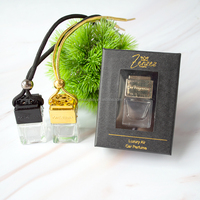 Logo personnalisé Diffuseur de voiture 5ml 8ml 10ml Bouteille de parfum de voiture suspendue vide avec boîte d'emballage