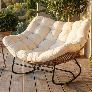 <span class=keywords><strong>Fauteuil</strong></span> inclinable minimaliste d'extérieur, canapé paresseux individuel pour patio et jardin, mobilier de salon intérieur à prix de gros - Product Image 2