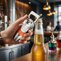 Abridor de Botellas Personalizado con Revestimiento de Aleación de Zinc 3D, Imán para Refrigerador de 4 Pulgadas, Impresión Digital, Abridor de Cerveza Promocional