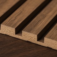 Panneau mural rainuré en MDF mélaminé premium 18 mm 4x8 pieds, panneau en bois rainuré pour affichage en magasin, aménagement de boutique en PVC et organisation murale