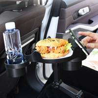 Support de tasse multifonctionnel universel en plastique pour l'espace entre les sièges de voiture avec support de téléphone et organisateur de rangement pour boissons pour usage automobile