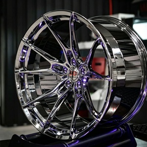 Cerchi Forgiati Cromati Personalizzati a Concavità Profonda 6061-T6 da 18, 19, 20, 21, 22 Pollici 5x112, 5x114.3, 5x120 per BMW, Audi, Nissan <span class=keywords><strong>GTR</strong></span> - Product Image 2