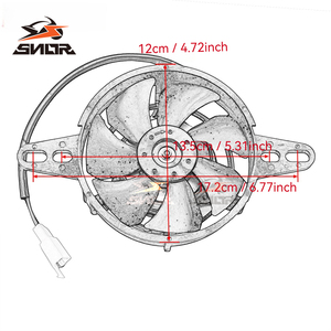 Ventilateur de refroidissement électrique du radiateur 12V pour KTM EXC <span class=keywords><strong>300</strong></span> EXCF 350 et TE300 FE 450, <span class=keywords><strong>GasGas</strong></span> <span class=keywords><strong>EC</strong></span> <span class=keywords><strong>300</strong></span> 250 (modèles 2022 et <span class=keywords><strong>2023</strong></span>) - Product Image 4