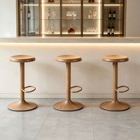 Tabouret de bar moderne en métal de style nordique, pivotant, hauteur réglable, chaise de comptoir, meuble pour îlot de cuisine, salle à manger, café