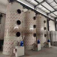 Tour de purification des gaz d'échappement par pulvérisation Venturi, utilisée pour l'élimination des COV dans les centrales chimiques, électriques et alimentaires.