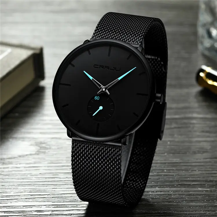 Jam tangan Aloi pergelangan tangan baja tahan karat bulat paling populer jam tangan asli untuk pria jam tangan pria mewah jam tangan mewah tahan air